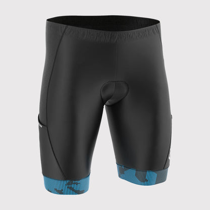 Fdx All Day Blue Men's  Padded Summer Cycling Shorts