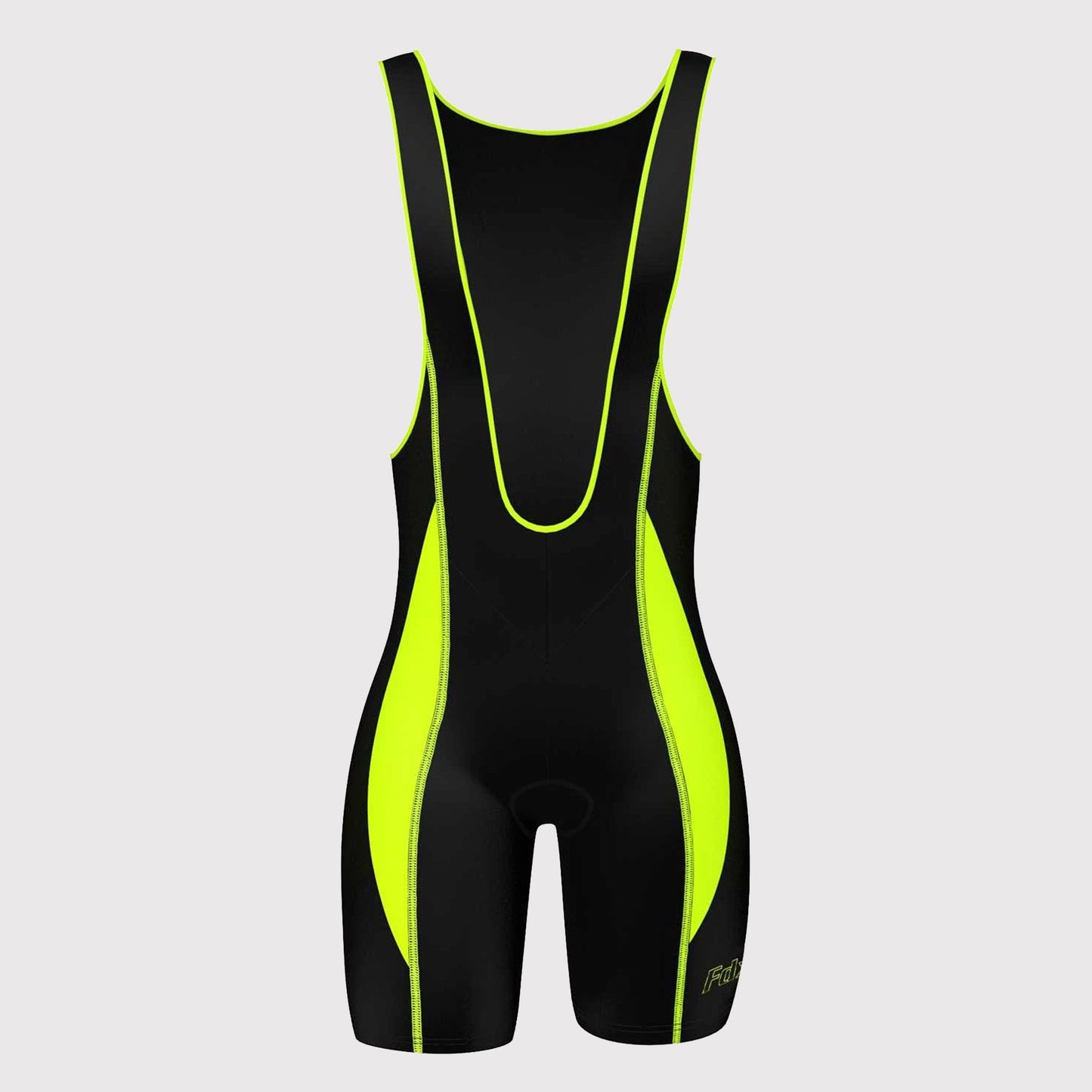 Fdx Competition Yellow Men's  Padded Bib Shorts