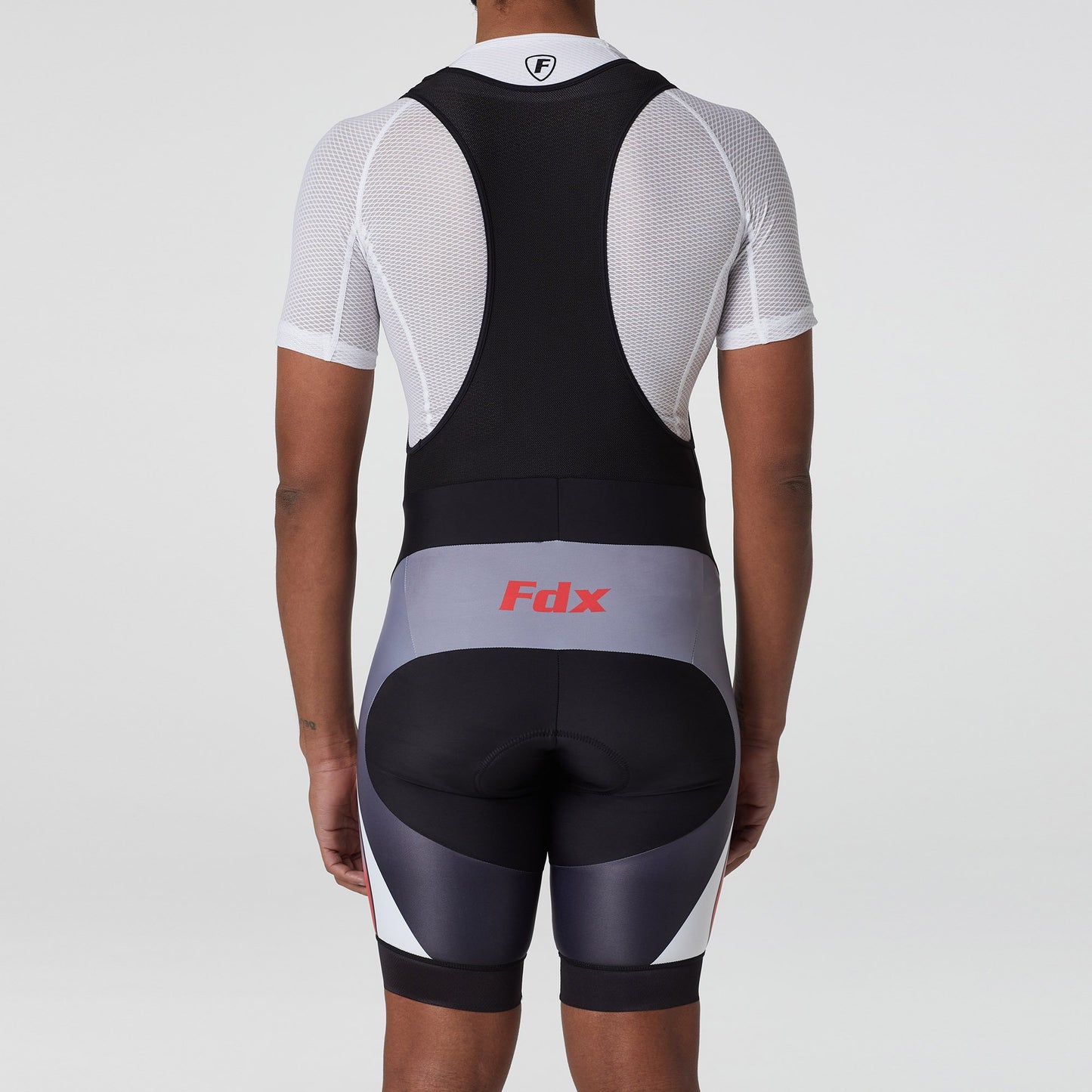 Fdx Signature Red Men's Padded Summer Cycling Bib Shorts