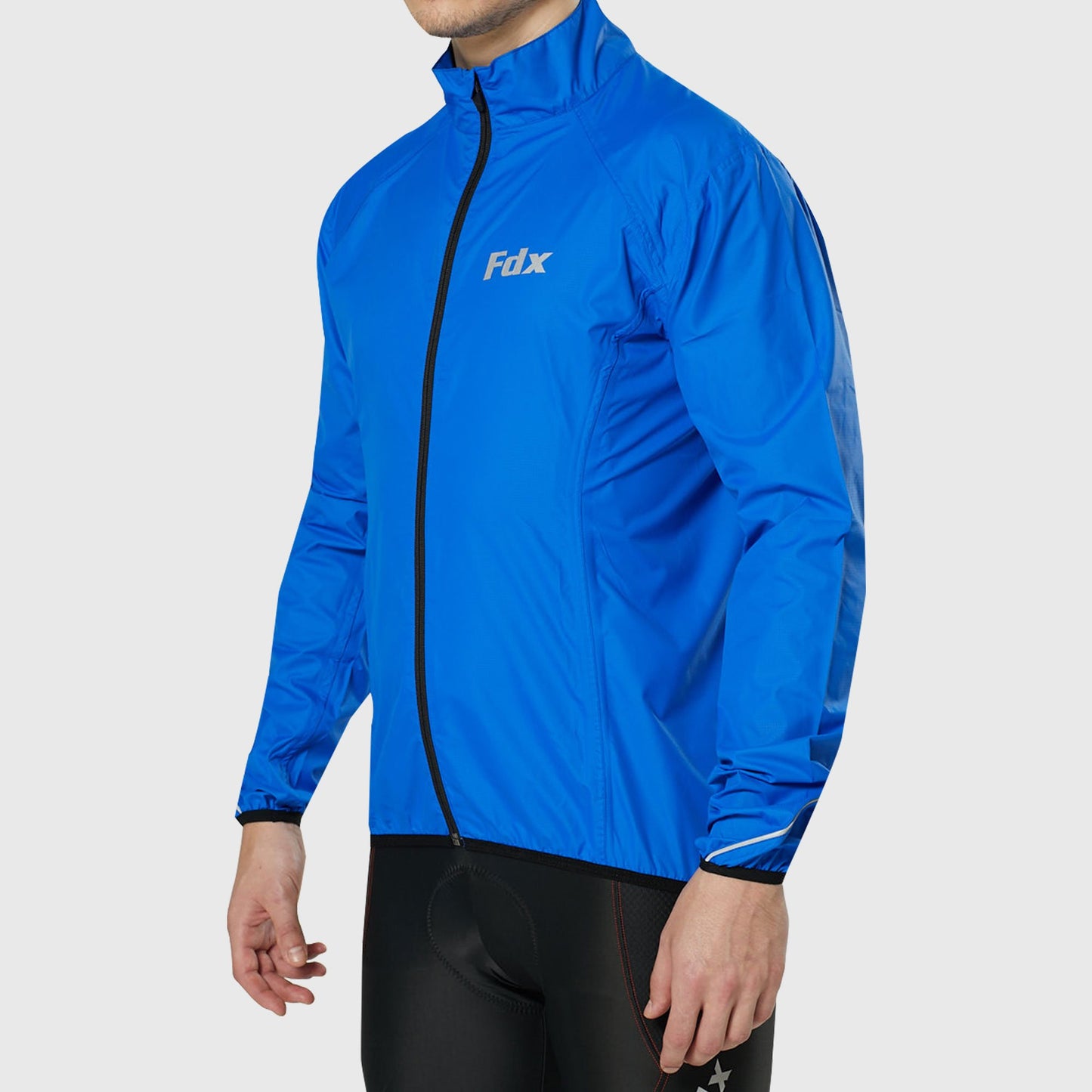 Fdx J20 Blue Windproof & Waterproof Men's Cycling Jacket