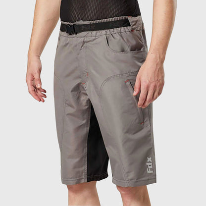 Fdx Drifter Grey Men's MTB Padded Summer Cycling Shorts