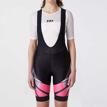 Fdx Signature Pink Women's Summer Cycling Padding Bib Shorts