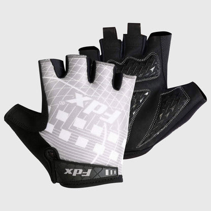 Fdx Classic II Grey Gel Padded Short Finger Summer Cycling Gloves