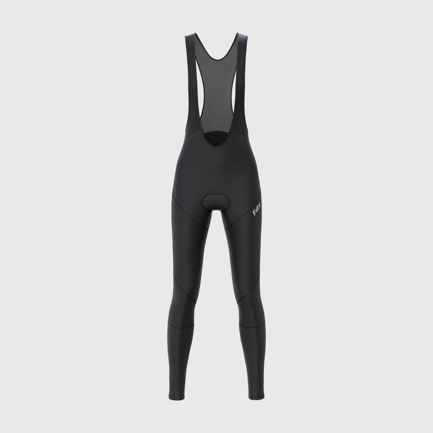 Fdx Arch Women's Black Thermal Padded Cycling Cargo Bib Tights