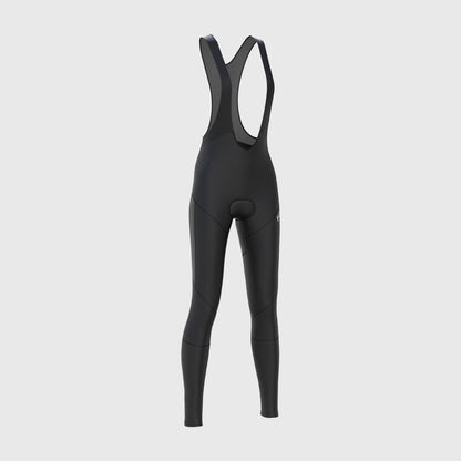 Fdx Arch Women's Black Thermal Padded Cycling Cargo Bib Tights