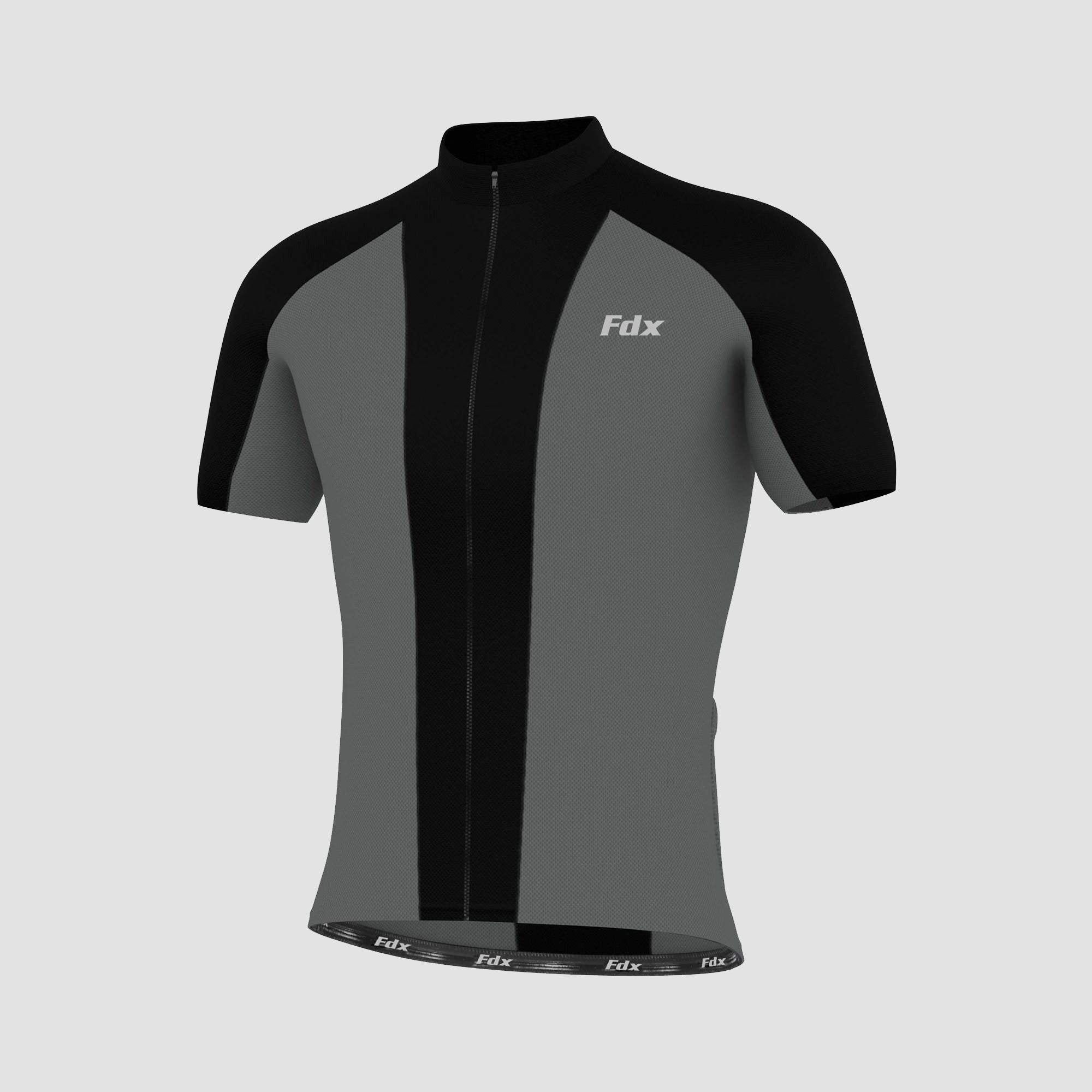 Fdx Brisk Grey Men's Short Sleeve Summer Cycling Jersey
