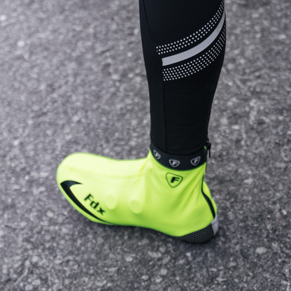 Fdx SC2 Fluorescent Yellow Cycling Shoe Covers