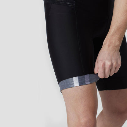 Fdx Velos Grey Men's Padded Summer Cycling Cargo Bib Shorts