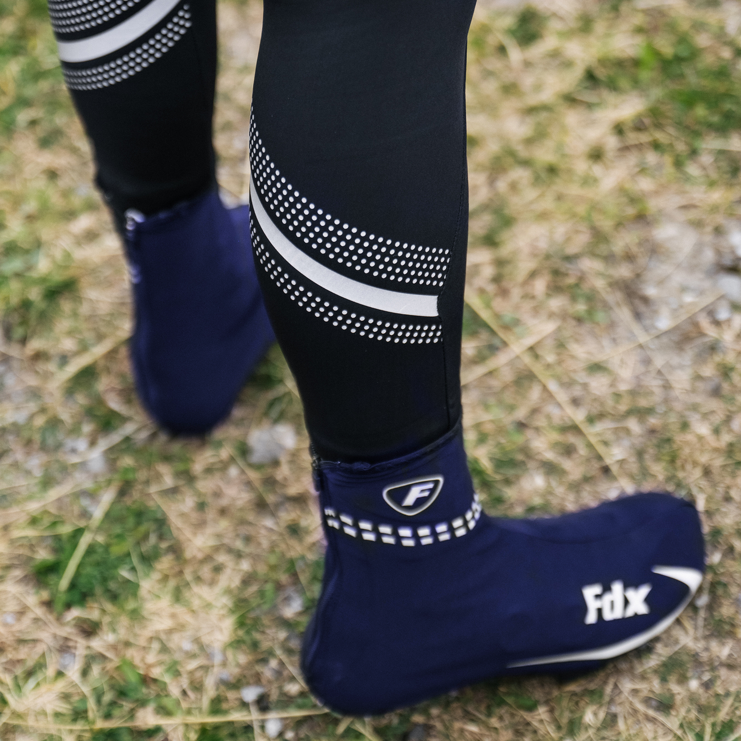 Fdx SC3 Navy Blue Cycling Shoe Covers