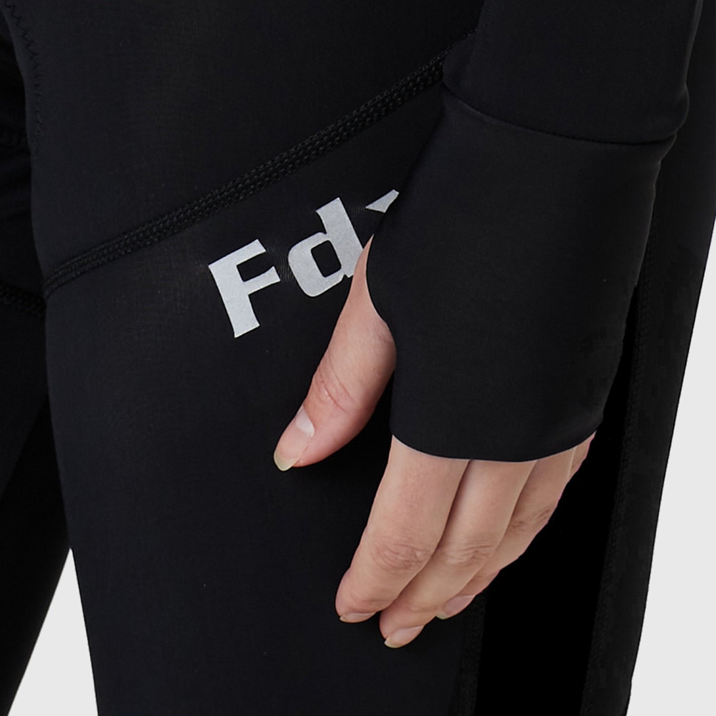 Fdx Arch Women's Black Thermal Roubaix Long Sleeve Cycling Jersey