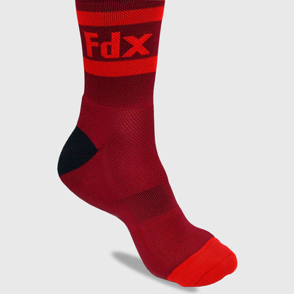 Fdx Maroon Compression Socks for Cycling & Running