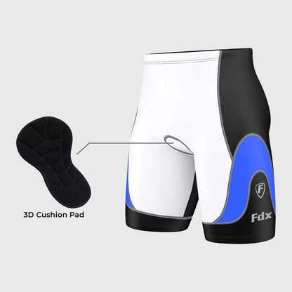 Fdx Windrift Blue Men's Anti-Bac padded Summer Cycling Shorts