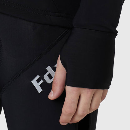 Fdx Long Sleeve Thermal Men Cycling Black Jersey with Short Finger Summer cycling Gloves - Arch US