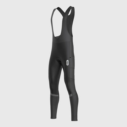 Fdx All Day Men's Black Thermal Padded Cycling Bib Tights