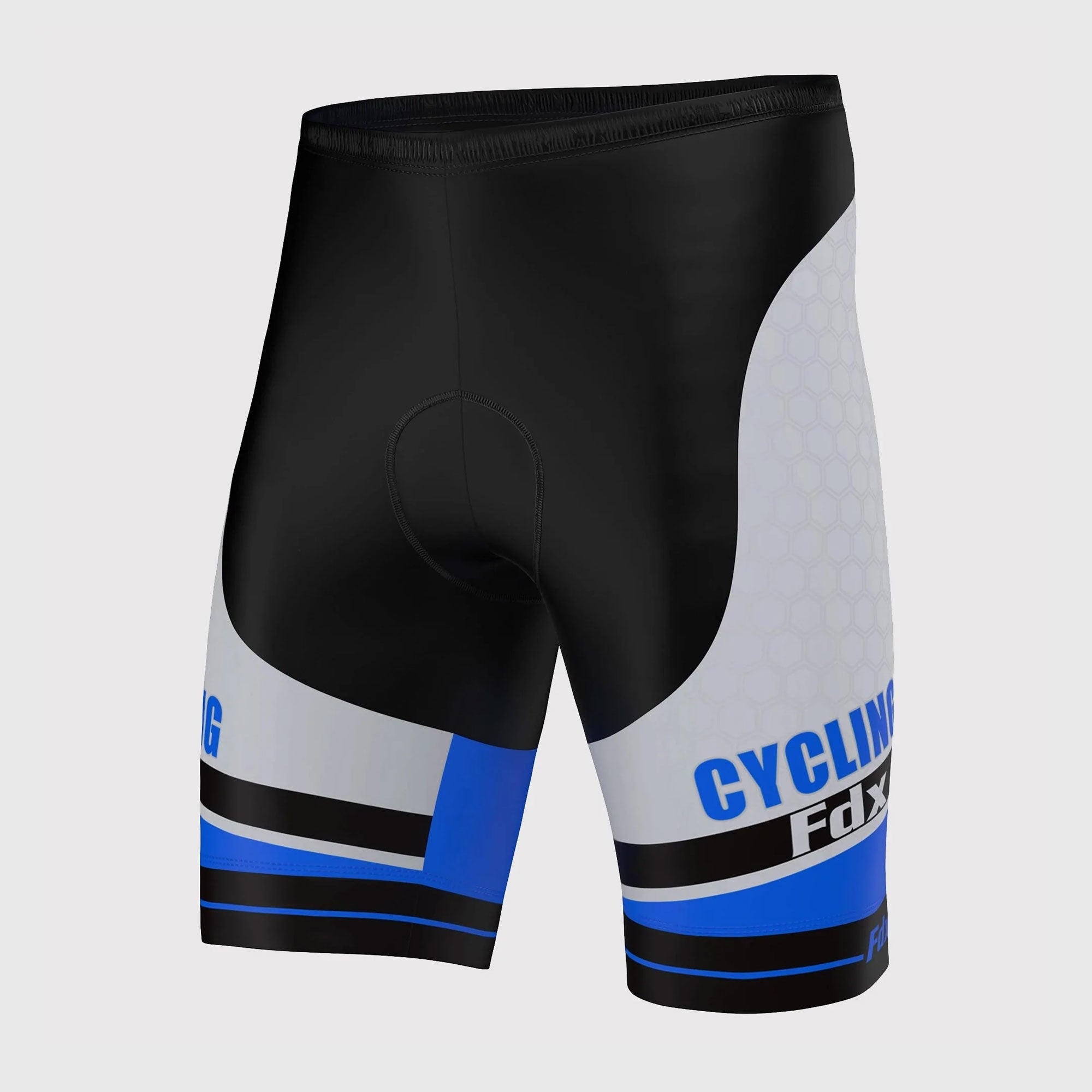 Fdx Apex Blue Men's Gel Padded Summer Cycling Shorts