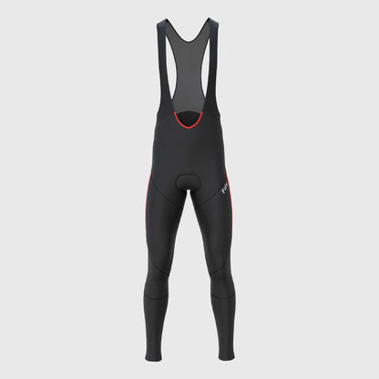 Fdx Arch Men's Red Thermal Padded Cycling Cargo Bib Tights