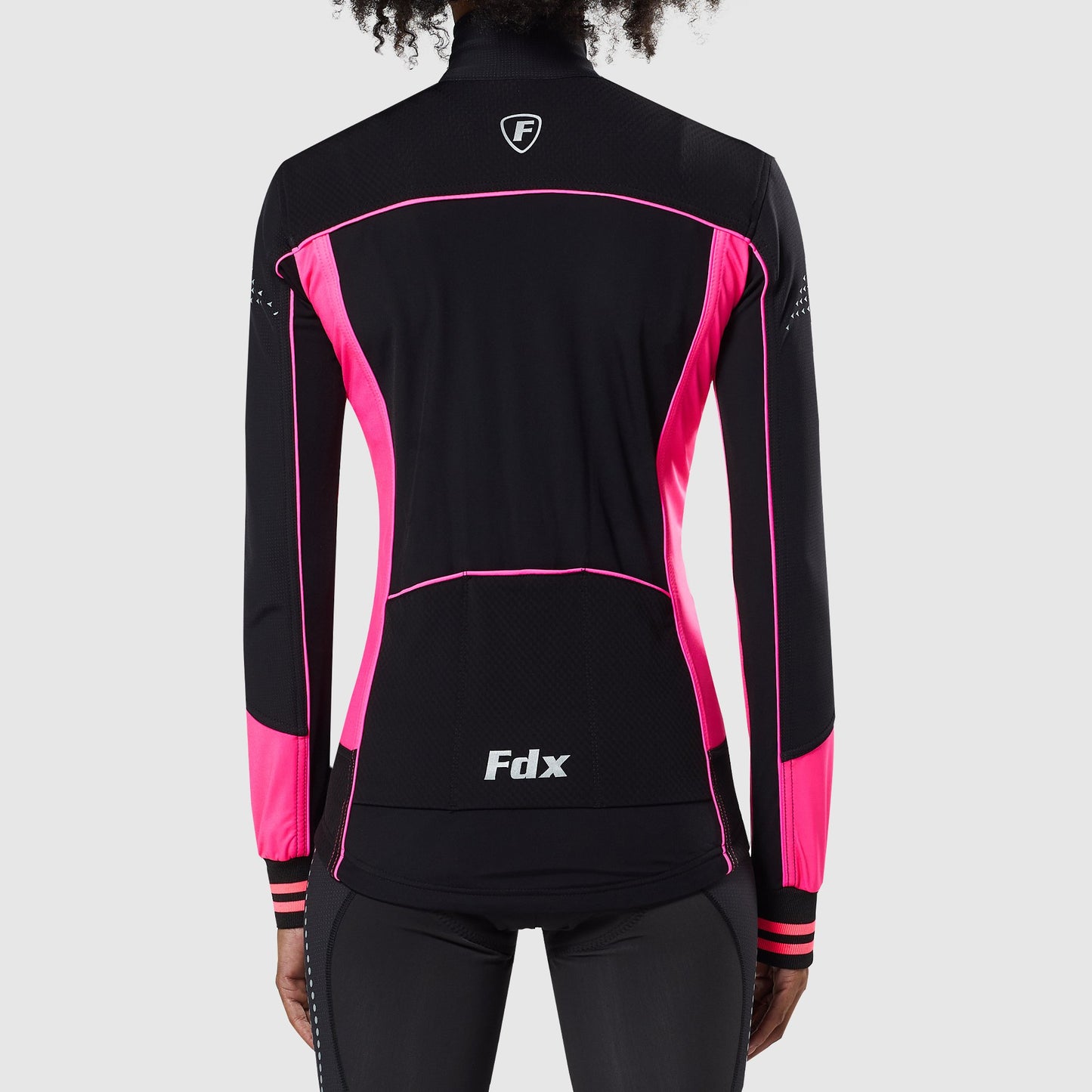 Fdx Thermodream Pink Women's Long Sleeve Winter Cycling Jersey