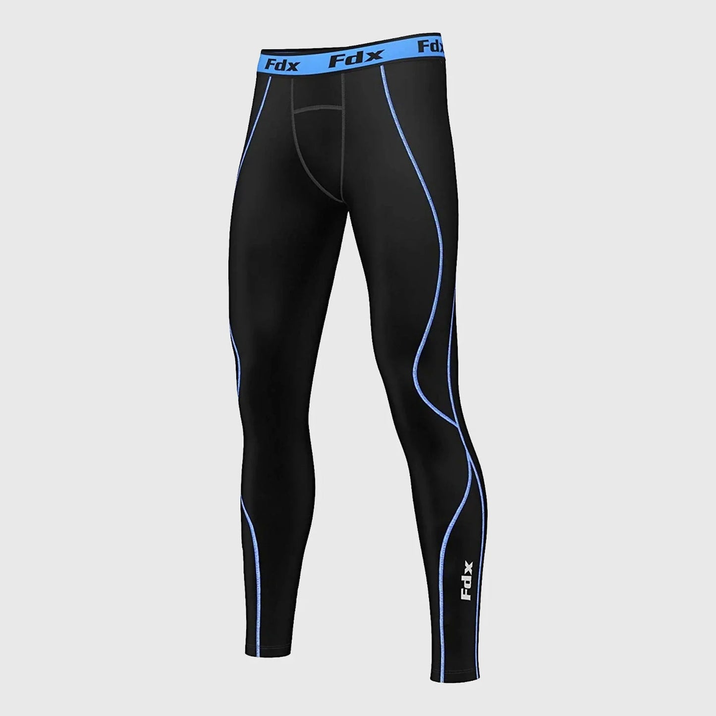 Fdx Blitz Blue Men's Compression Base Layer Tights