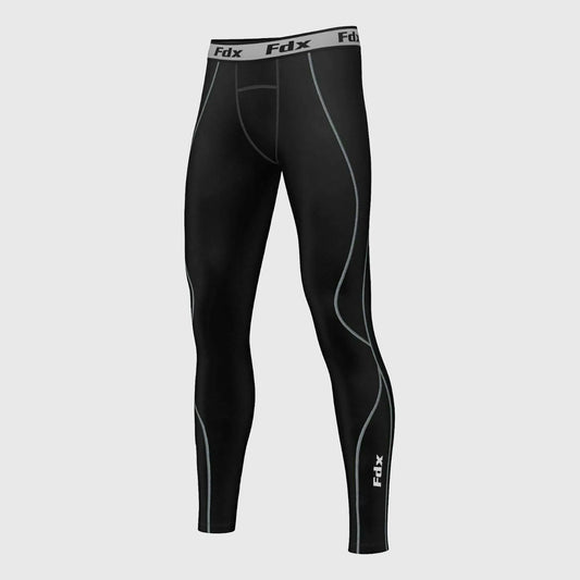 Fdx Blitz Grey Men's Compression Base Layer Tights