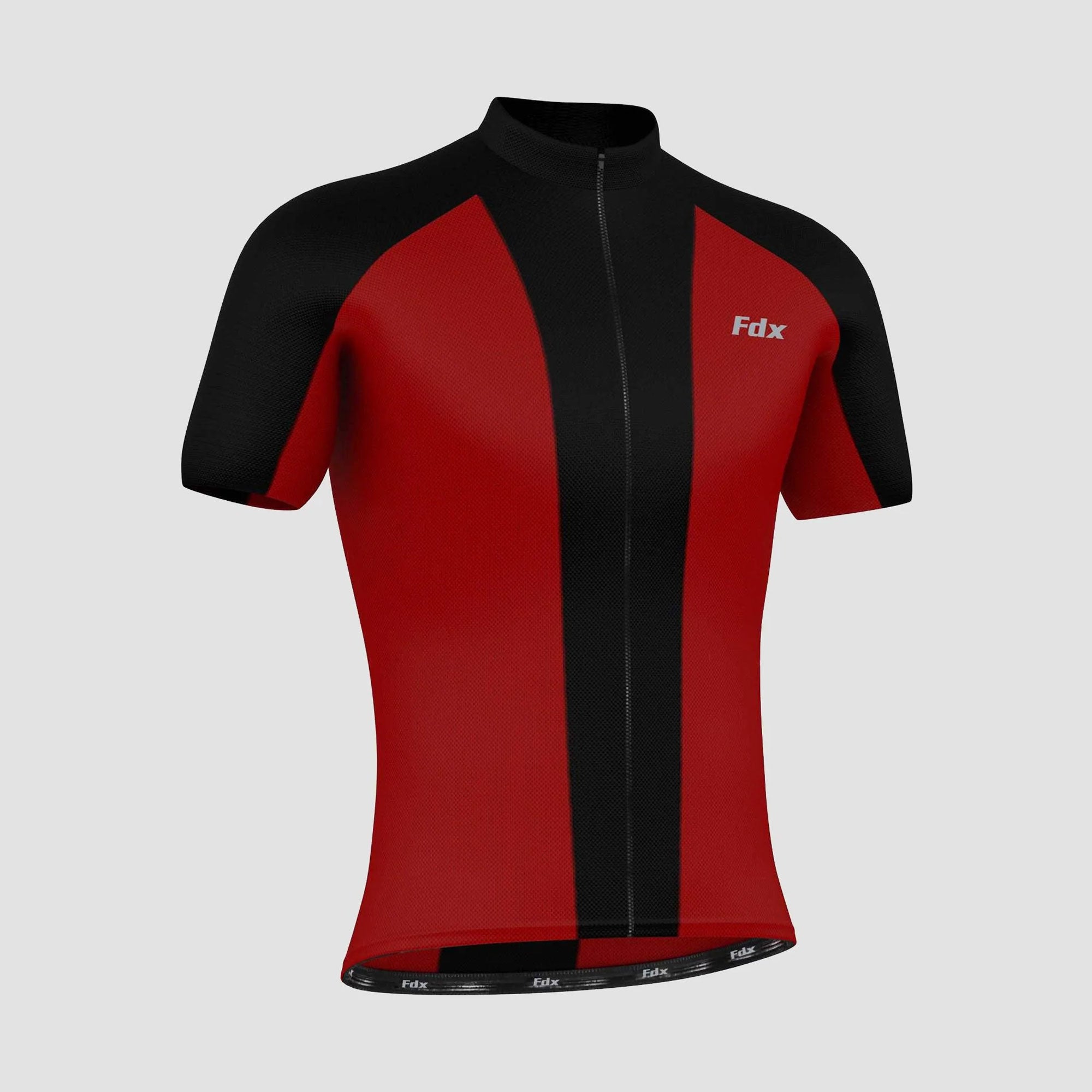 Fdx Brisk Red Men's Short Sleeve Summer Cycling Jersey