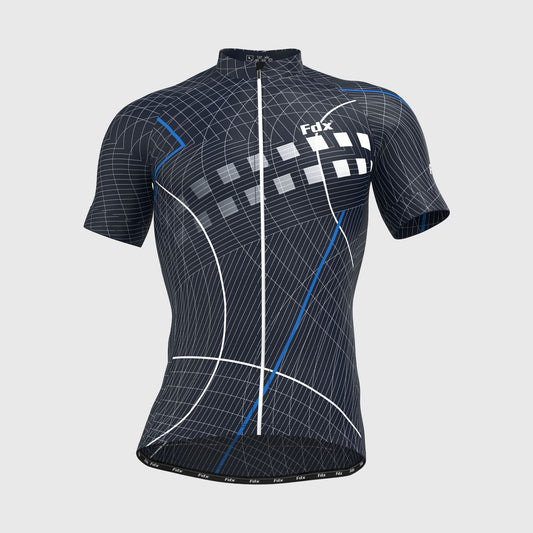 Fdx Classic II Blue Men's Short Sleeve Summer Cycling Jersey