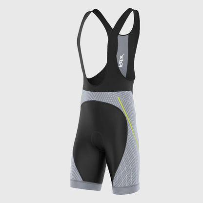 Fdx Classic II Grey Men's Padded Summer Cycling Bib Shorts