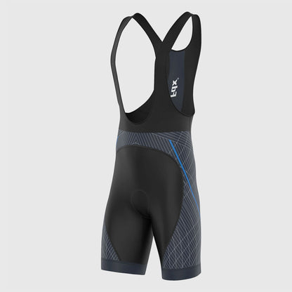 Fdx Classic II Blue Men's Padded Summer Cycling Bib Shorts