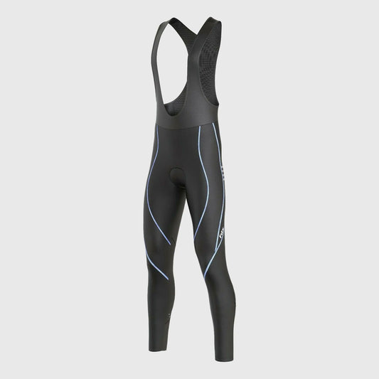 Fdx Divine Blue Women's Thermal Padded Winter Bib Tights