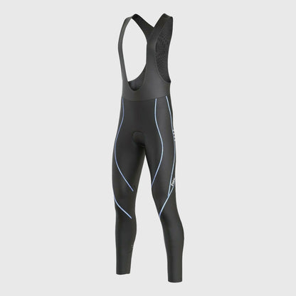 Fdx Divine Men's Blue Thermal Padded Cycling Bib Tights