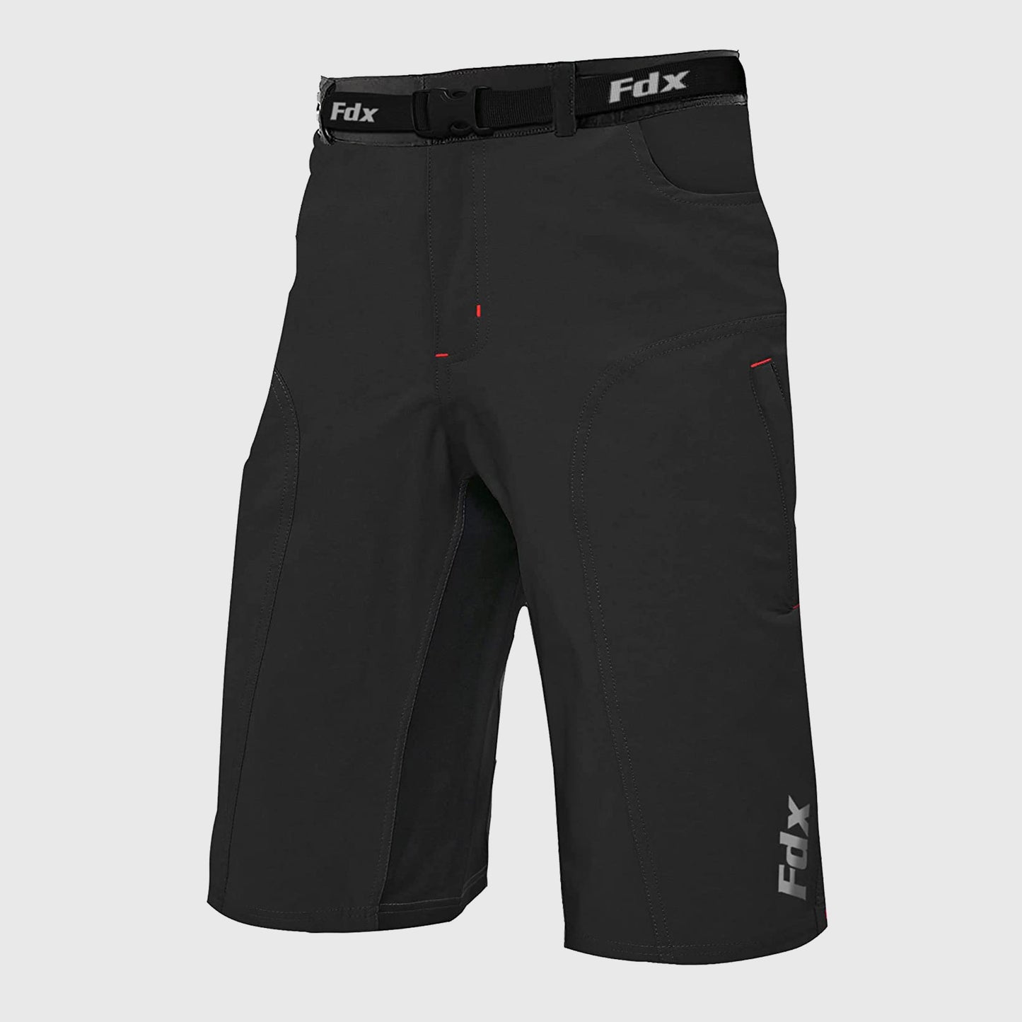 Fdx Drifter Black Men's MTB Padded Summer Cycling Shorts