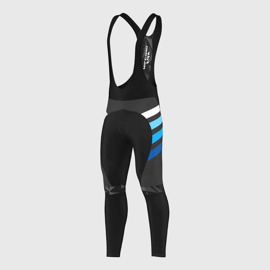 Fdx Equin Men's Blue Thermal Padded Cycling Bib Tights