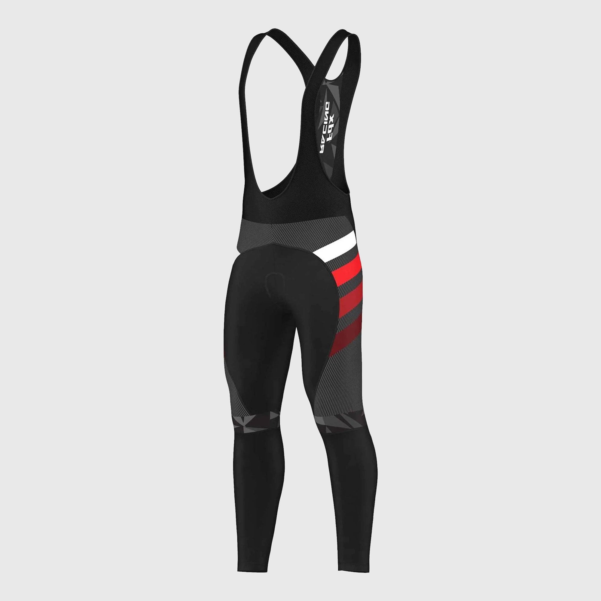 Fdx Equin Men's Red Thermal Padded Cycling Bib Tights