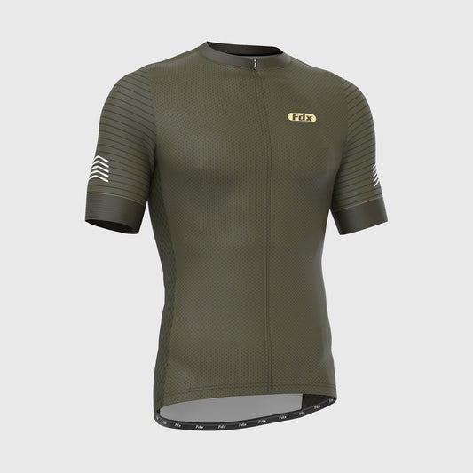 Fdx Essential Green Men's Short Sleeve Summer Cycling Jersey