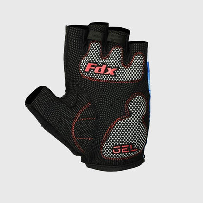 Fdx Delta White Gel Padded Fingerless Summer Cycling Gloves