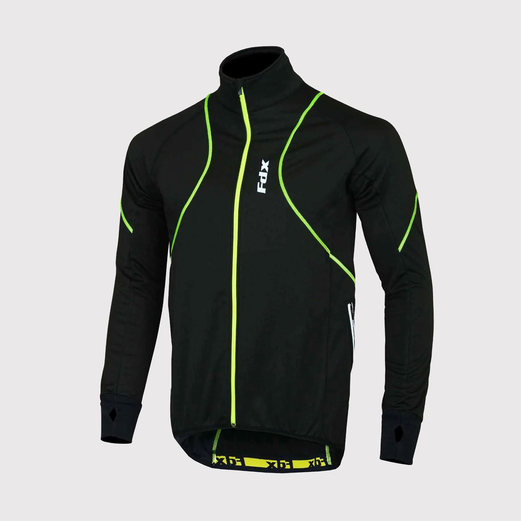 Fdx Gustt Green Men's Windproof Cycling Jacket