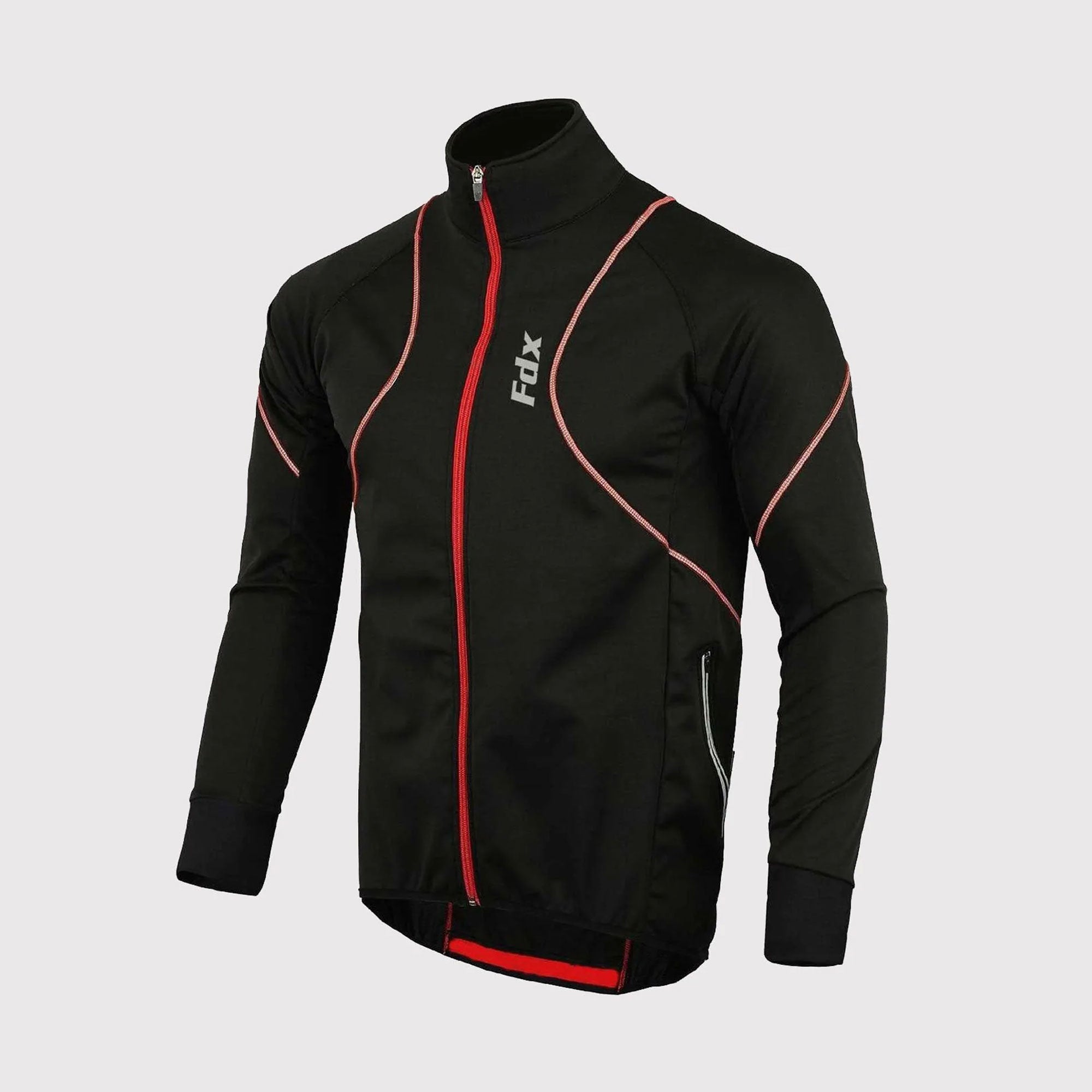 Fdx Gustt Red Men's Windproof Cycling Jacket