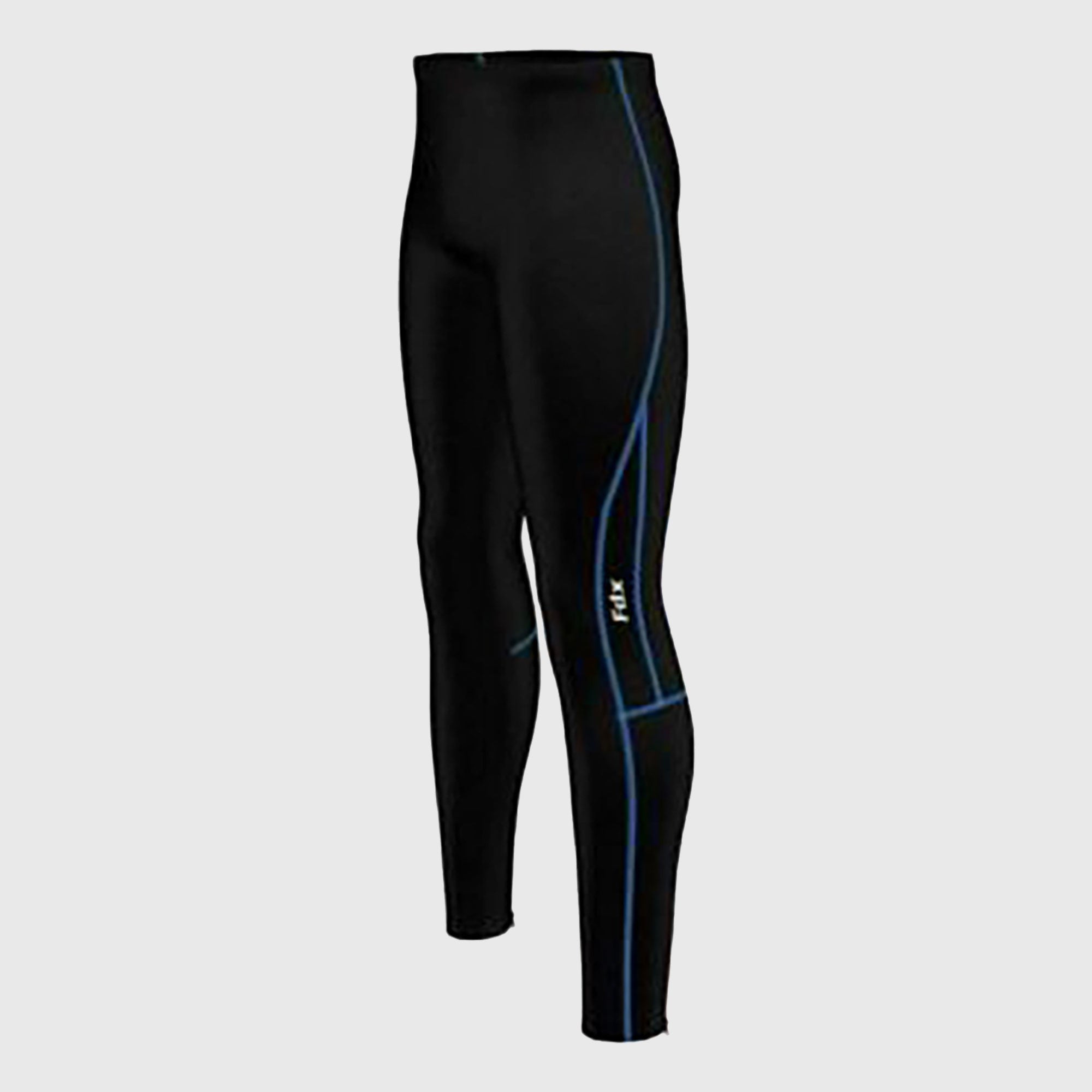 Fdx Heatchaser Blue Men's Compression Winter Cycling Tights