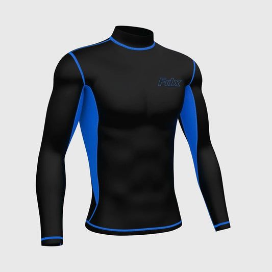 Fdx Inorex Blue Men's Thermal Winter Base Layer Compression Top