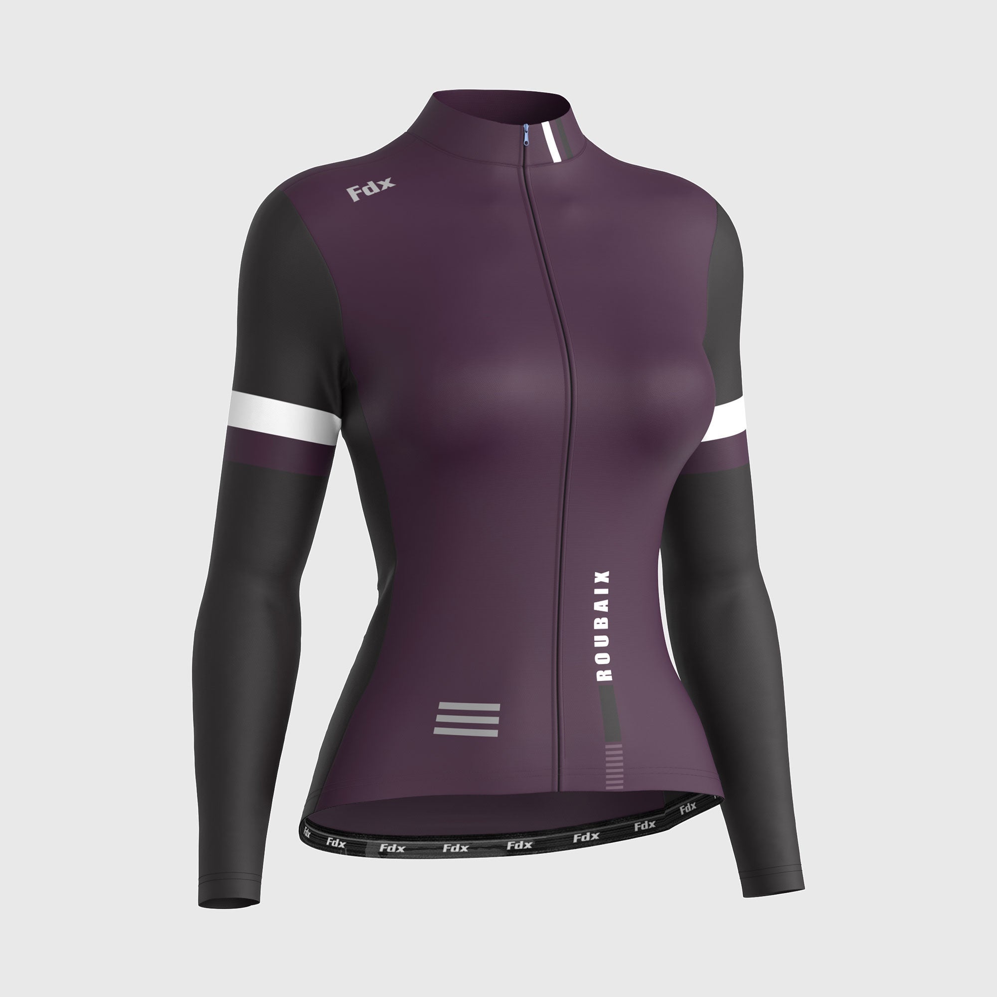 Fdx Limited Edition Women's Purple Thermal Roubaix Long Sleeve Cycling Jersey