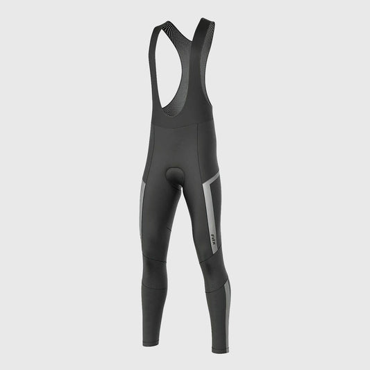 Fdx Morvo Men's Black Thermal Padded Cycling Bib Tights