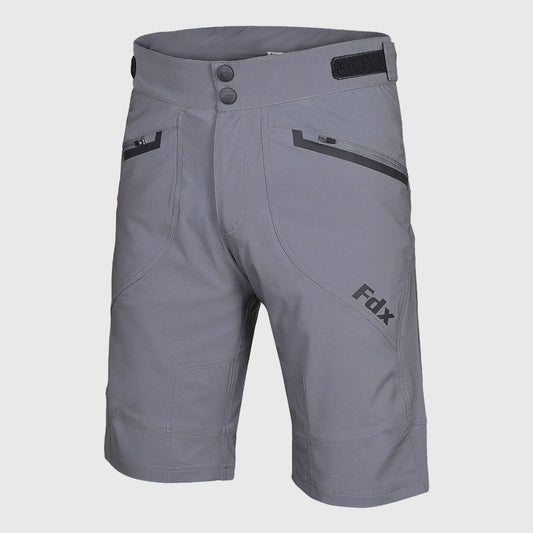 Fdx Nomad Grey Men's MTB Summer Cycling Shorts