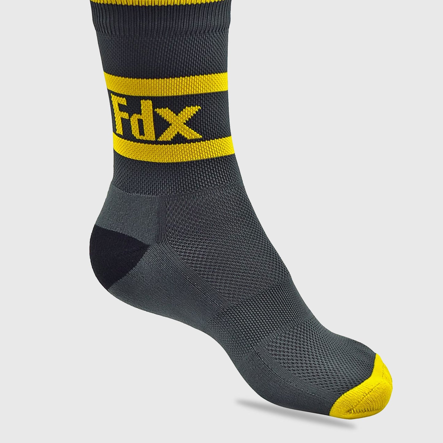 Fdx Grey Compression Socks for Cycling & Running