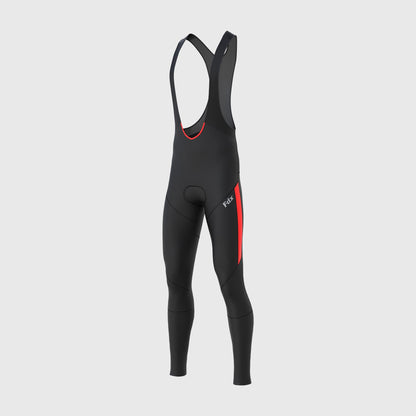 Fdx Arch Men's Red Thermal Padded Cycling Cargo Bib Tights