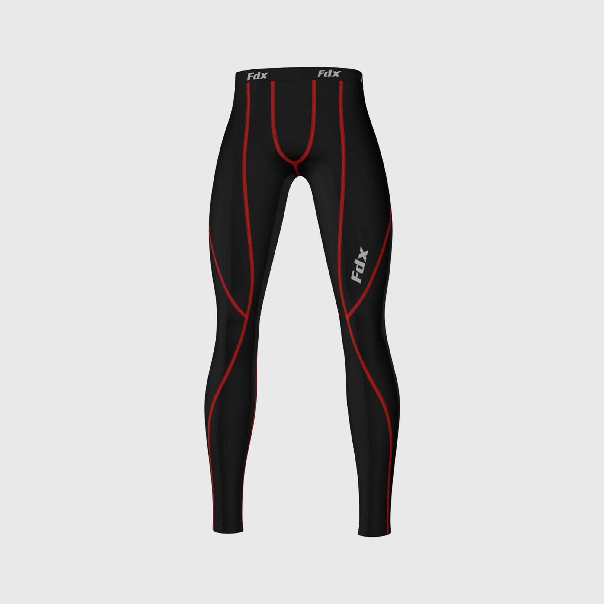 Fdx Thermolinx Red Men's Winter Compression Tights
