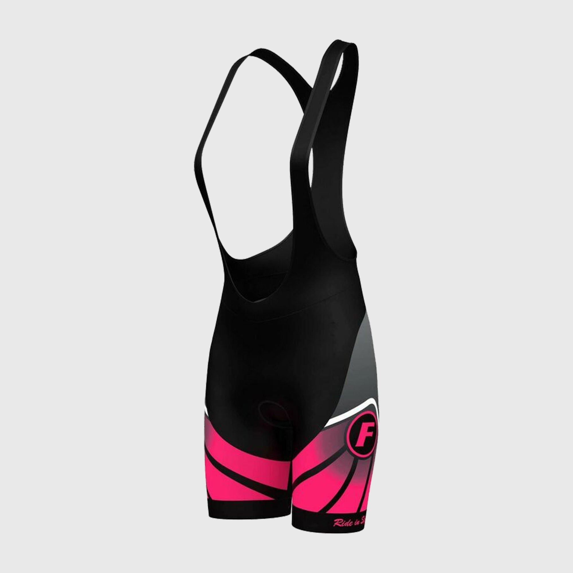 Fdx Signature Pink Women's Summer Cycling Padding Bib Shorts