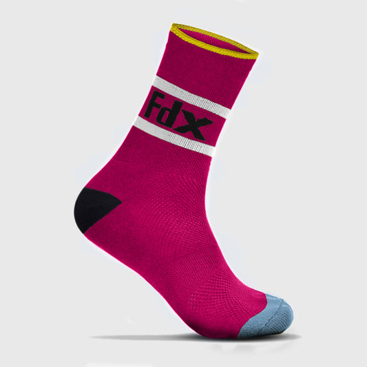 Fdx Pink Compression Socks for Cycling & Running