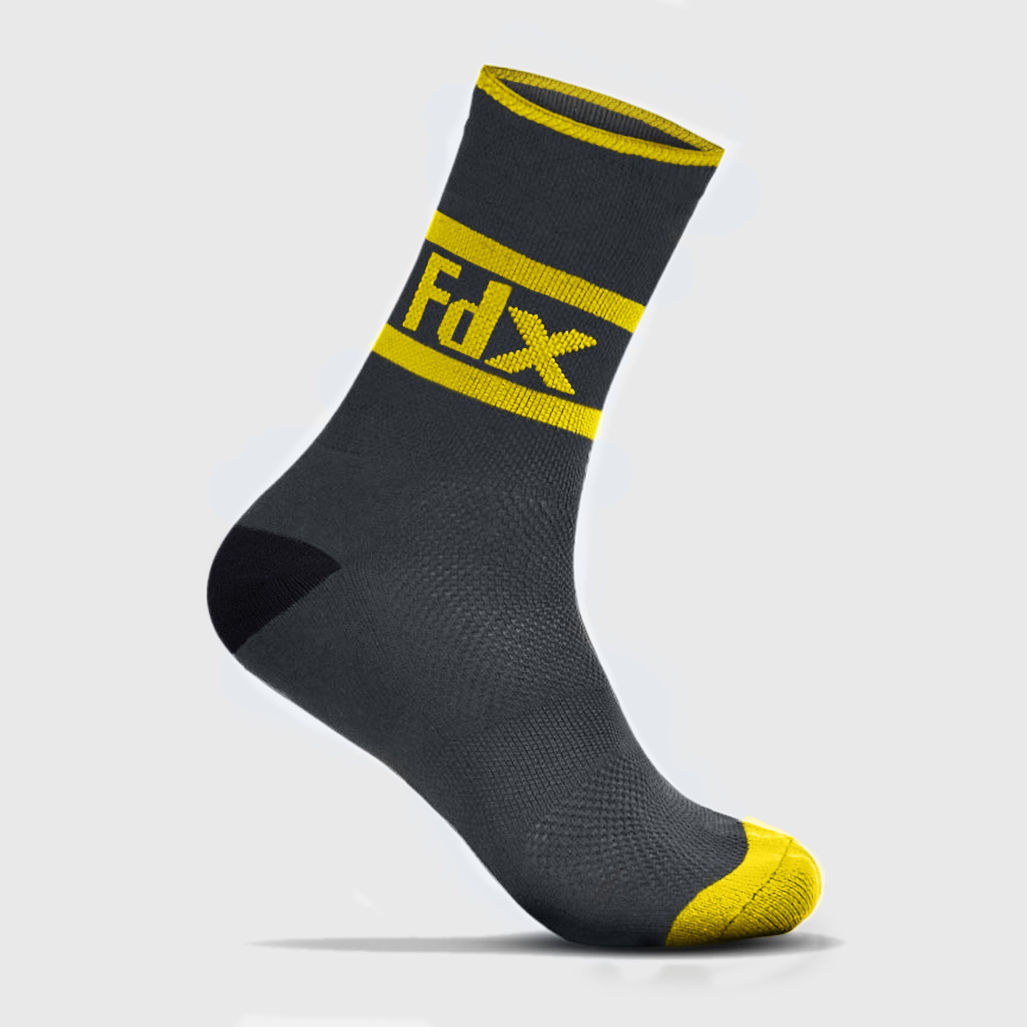 Fdx Grey Compression Socks for Cycling & Running