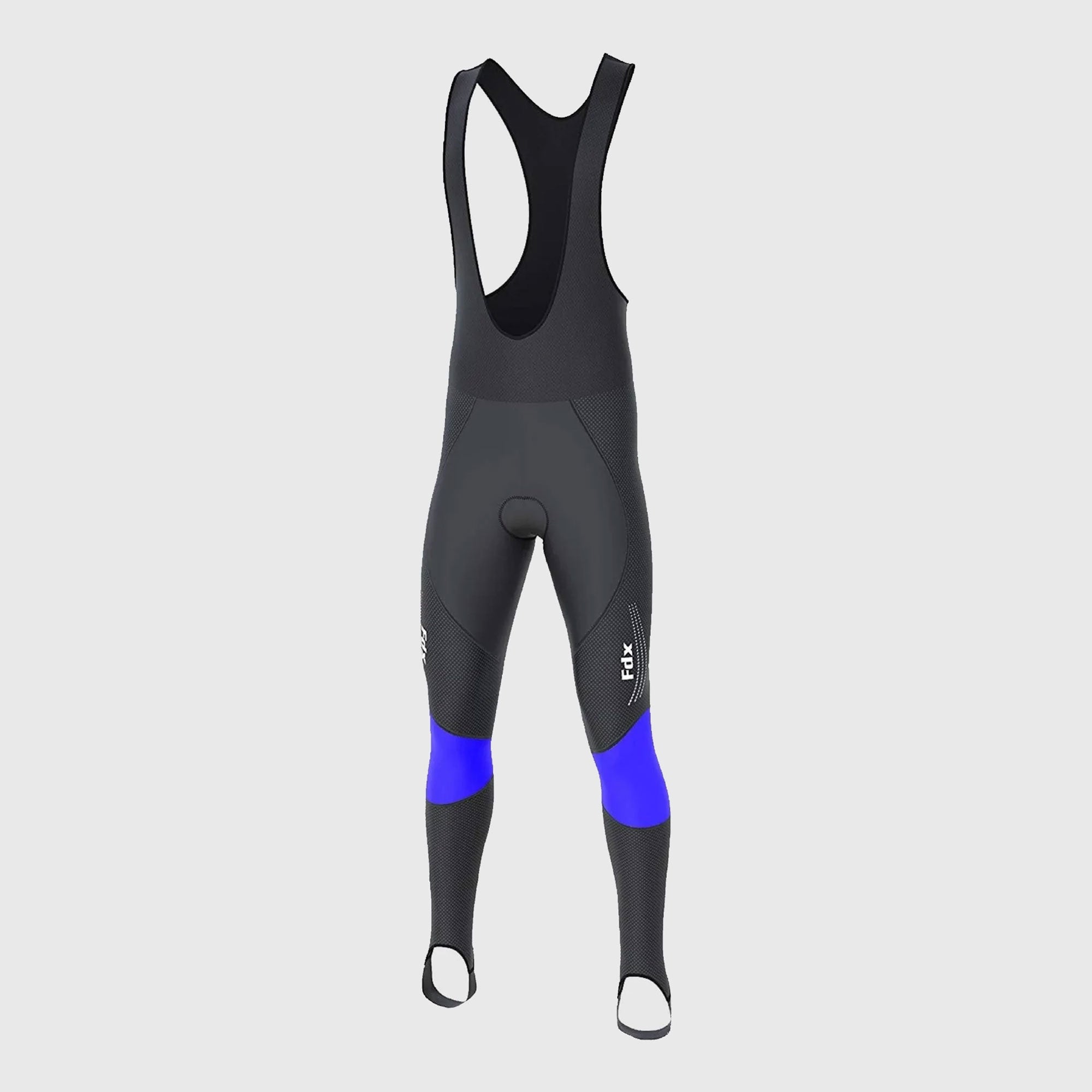 Fdx Thermodream  Men's Blue Thermal Padded Cycling Bib Tights