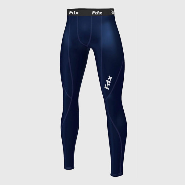 Fdx Heatchaser Blue Men's & Boy's Compression Cycling Tights