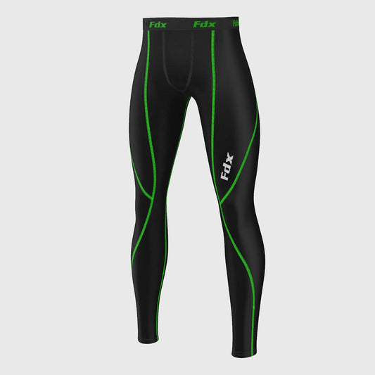 Fdx T5 Men's Green Winter Compression Tights